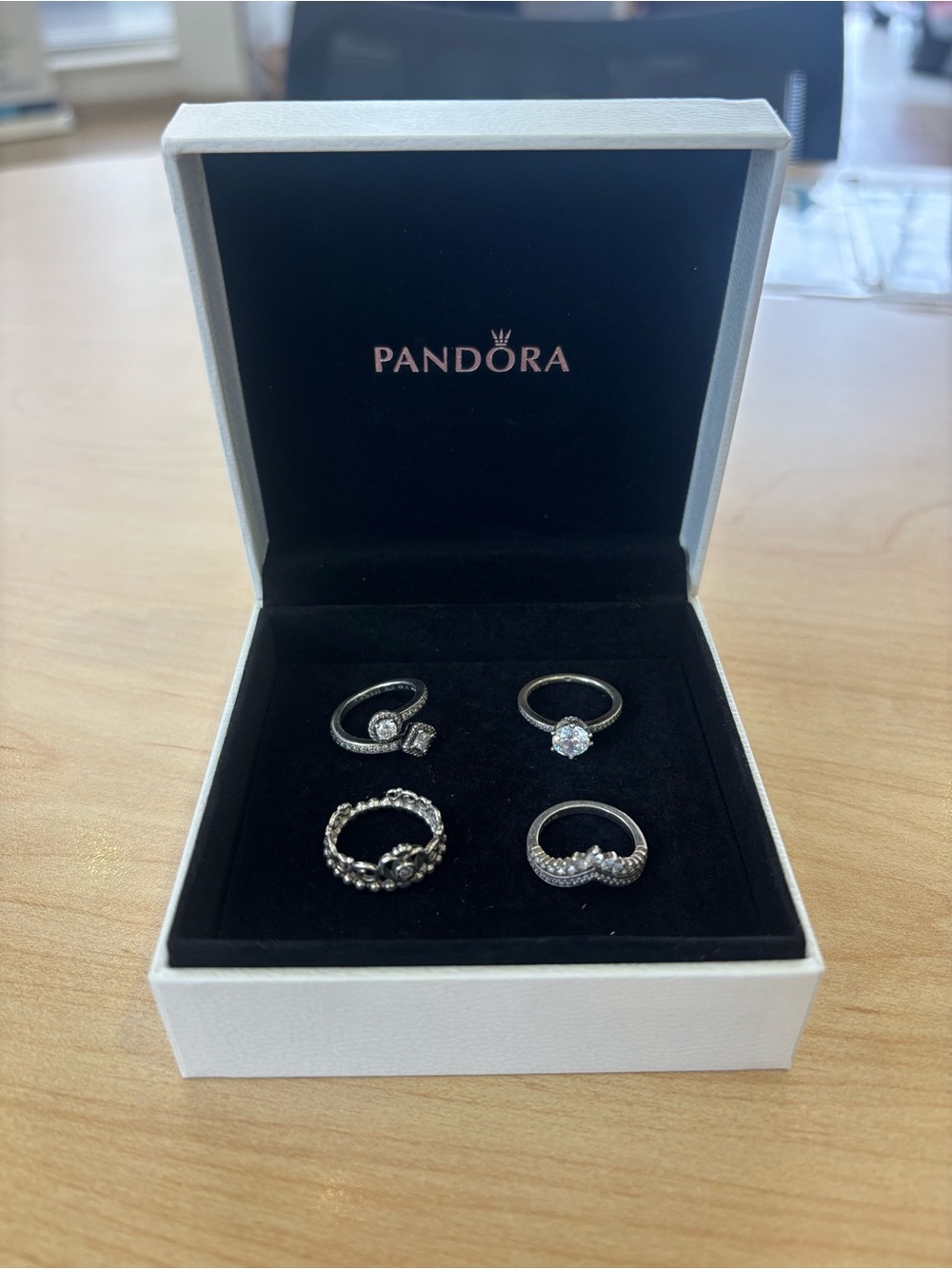 Pandora Silver Stackable Ring Set